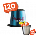 120 CAPSULAS LUNGO + 1 TAZA DE REGALO