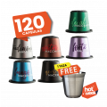 120 CAPSULAS COMBO MIX + 1 TAZA DE REGALO